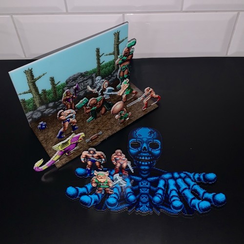 Golden axe diorama retro - golden,