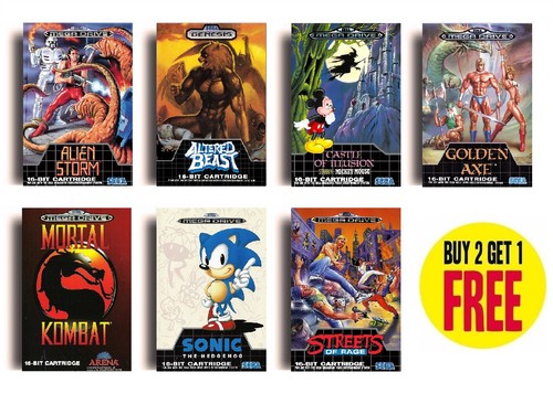 Retro sega mega drive - mega,